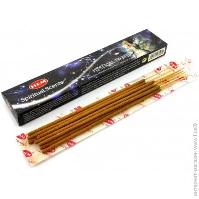 HEM Аромапалочки Мистическая Ночь Аромат для дома Благовоние (34664) HEM Аромапалочки Мистическая Ночь Аромат для дома Благовоние (34664)