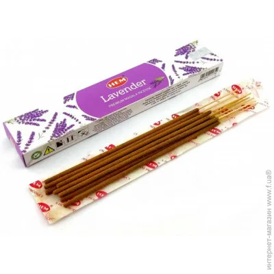 HEM Аромапалочки Лаванда Аромат для дома Благовоние (34668) HEM Аромапалочки Лаванда Аромат для дома Благовоние (34668)