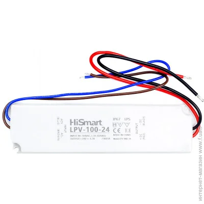   HiSmart 24V, 4.2A, 100W, IP67 (LPV-100-24)