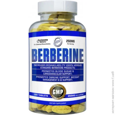 Спеціальна добавка Hi-Tech Pharmaceuticals Берберін Berberine 120 таблеток Спеціальна добавка Hi-Tech Pharmaceuticals Берберін Berberine 120 таблеток