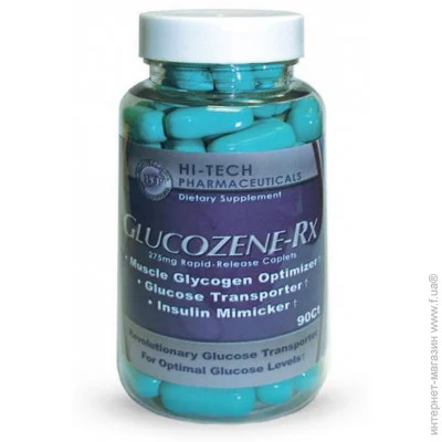 Спеціальна добавка Hi-Tech Pharmaceuticals Натуральна добавка Glucozene-Rx 90 капсул Спеціальна добавка Hi-Tech Pharmaceuticals Натуральна добавка Glucozene-Rx 90 капсул