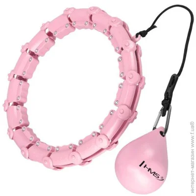   HMS HHW11 PLUS SIZE HULA HOOP LIGHT PINK WITH WEIGHT (17-44-523)