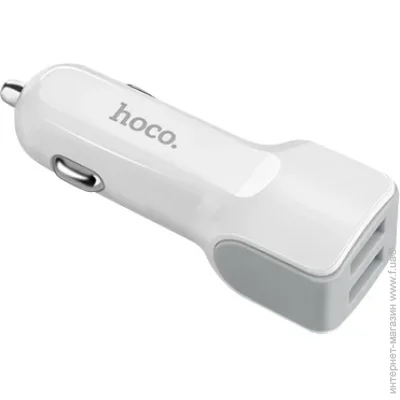    Hoco  12-24V Z23, 2xUSB, 12W, White, Box