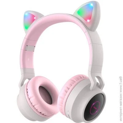  Hoco W27 Cat Ear Grey (6931474718457)