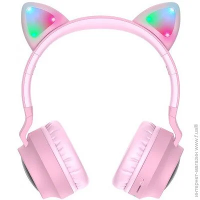  Hoco W27 Cat Ear Pink (6931474718464)