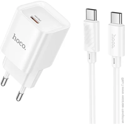 Hoco    C146A 1USB-C PD/QC 20W+ Type-C to Type-C  (6942007630269)