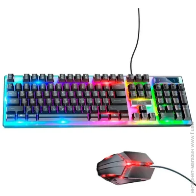 Hoco   +  GM18 Luminous Gaming Keyboard and Mouse Set Black (2627405928)