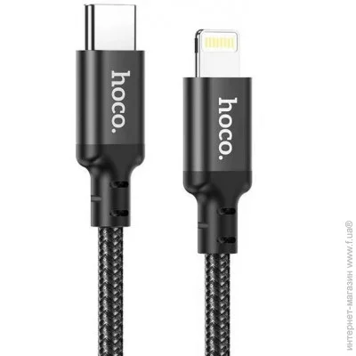 Hoco X14 Type-C Lightning 3 A 20W 2m Black (6931474752208)
