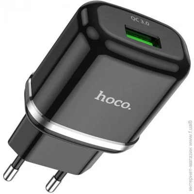   Hoco N3 Special single port 1USB, QC3.0 3A Black