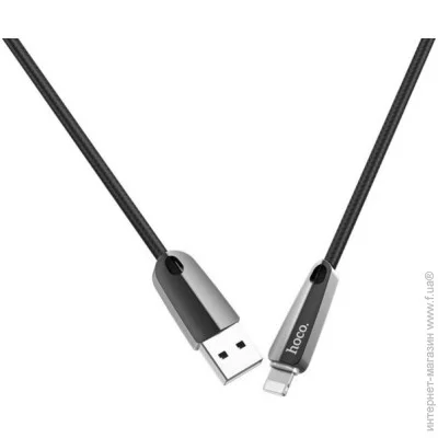 Hoco  U35 Pisces Cable USB to Lightning 2A 1,2m Black (1819679293)