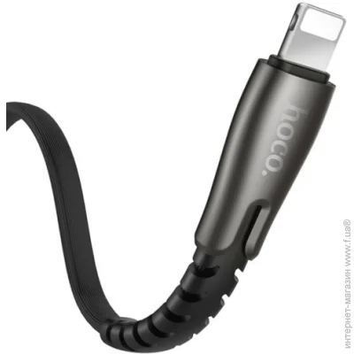 Hoco  U58 Pisces Cable USB to Lightning 2,4A 1,2m Black (1821691413)