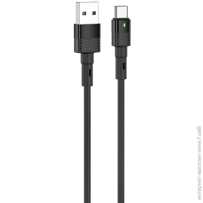  Hoco USB Cable U82 Cool Grace Type-C Black 1m (1460317359)