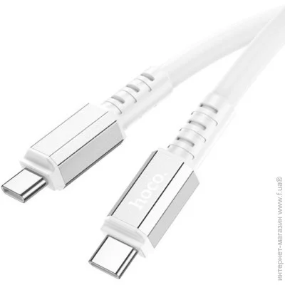 Hoco  X85 Pisces Cable Type-C to Type-C 3A 1m White (1882916185)