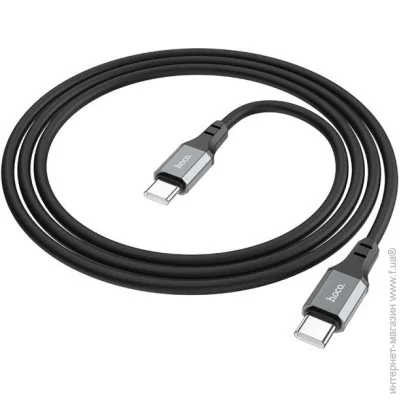 Hoco  X86 Pisces Cable Type-C to Type-C 3A 1m Black (1888345180)