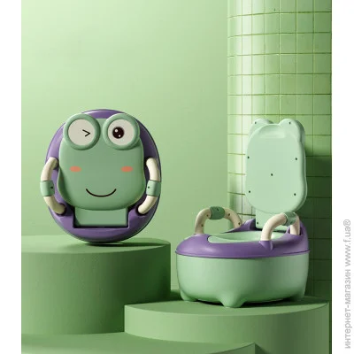 Горшок-животное Детский горшок с Мягким сидением Жабка Зеленый (2335) Горшок-животное Детский горшок с Мягким сидением Жабка Зеленый (2335)
