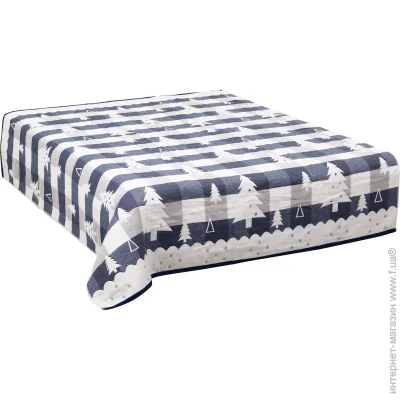 Homeline Ковдра-покривало Ялинка 150x200 см синій Homeline Ковдра-покривало Ялинка 150x200 см синій