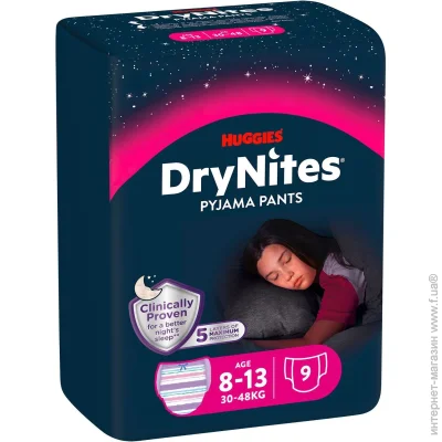  ϳ- Huggies ͳ DryNites  , 8-15 , 9  (5029053527604)
