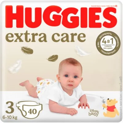  Huggies Extra Care  3 (6-10 ) 40  (5029053574400)