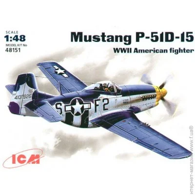  ICM  Mustang P-51 D - 15 1:48 (ICM48151)