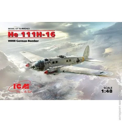  1:48  - ICM -   He 111H-16, 2  1:48 (ICM48263) 