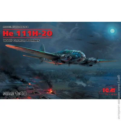  1:48  - ICM -   He 111H-20,    1:48 (ICM48264) 
