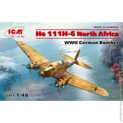  1:48  - ICM - He 111H-6  ,   2  1:48 (ICM48265) 
