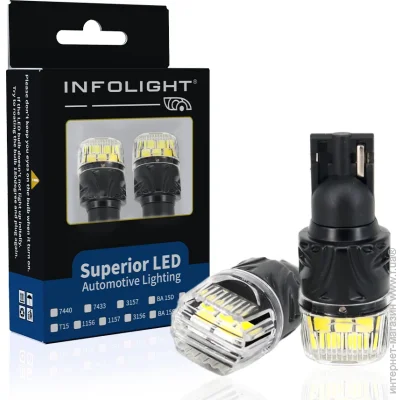    (LED) Infolight    T15(w16w) Canbus White