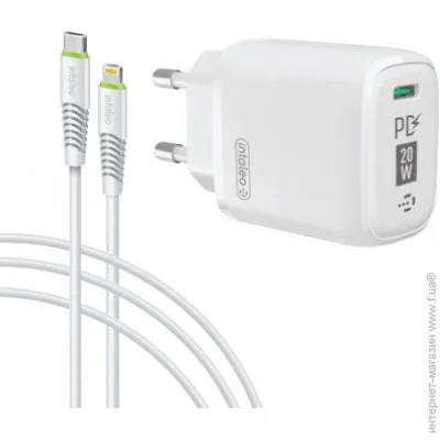    Intaleo TCGQPD120L (1USBx3A) White (1283126510007) +   Lightning