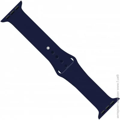   - Intaleo Silicone  Apple Watch 42/44 mm dark blue (1283126494376)