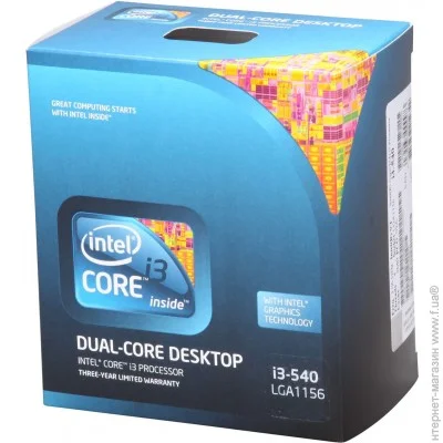  Intel Core i3-540, LGA1156, 3.06GHz, Box