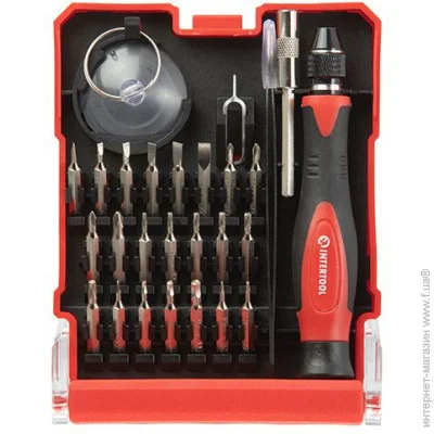    Intertool      29 , Cr-V INTERTOOL VT-3336   (Torx),  (Robertson),  (Phillips),  (Hex),  (Slotted)