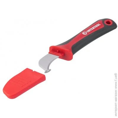 Строительный нож Нож для снятия изоляции с пяткой INTERTOOL HT-0562 Строительный нож Нож для снятия изоляции с пяткой INTERTOOL HT-0562