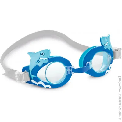 Intex  Дитячі окуляри для плавання 55610-shark Мешканці моря (INT-55610-shark) Intex  Дитячі окуляри для плавання 55610-shark Мешканці моря (INT-55610-shark)