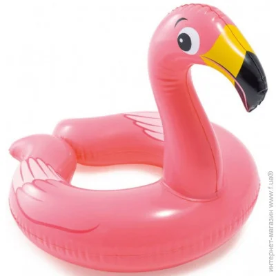 Надувний круг для плавання Intex Фламінго від 3 до 6 років 76 x 55 см (59220-flamingo) Надувний круг для плавання Intex Фламінго від 3 до 6 років 76 x 55 см (59220-flamingo)