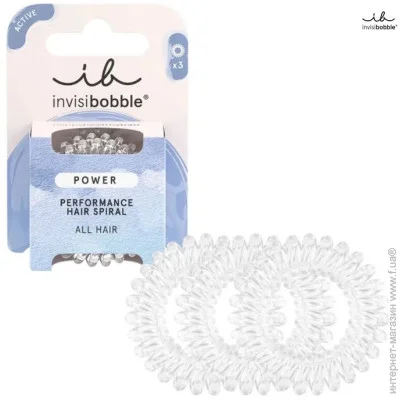Invisibobble - POWER Crystal Clear 3 .