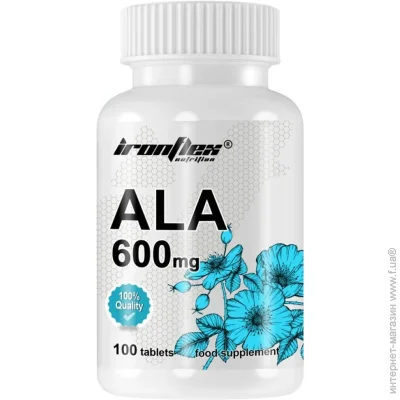 Специальная добавка Альфа-липоевая кислота IronFlex ALA, 100 таблеток (CN16942) Специальная добавка Альфа-липоевая кислота IronFlex ALA, 100 таблеток (CN16942)