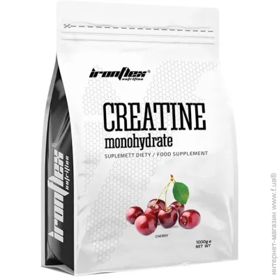 Креатин IronFlex Creatine Monohydrate, 1 кг Вишня Креатин IronFlex Creatine Monohydrate, 1 кг Вишня