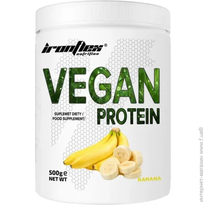  Ironflex Vegan Protein 500 g /17 servings/ Banana (000024801)