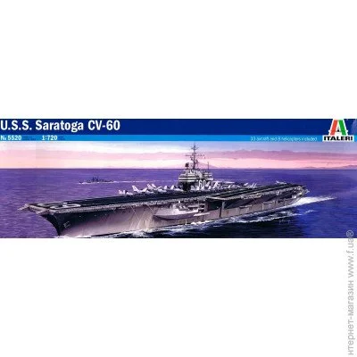  Italeri   U.S.S. Saratoga CV-60 (IT5520)
