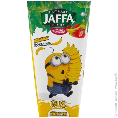 Jaffa Нектар Бананово-полуничний 0,2 л Jaffa Нектар Бананово-полуничний 0,2 л