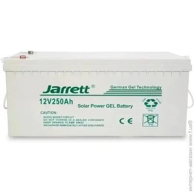      Jarrett 12V 250Ah Gelled Electrolite   (1756375600)