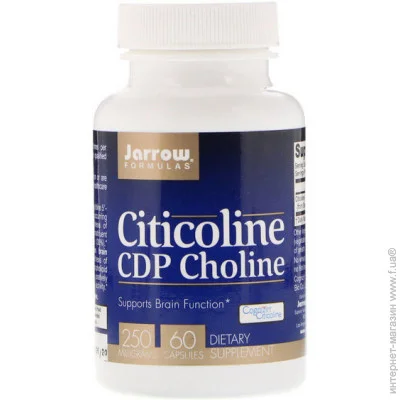   Jarrow Formulas Citicoline, CDP Choline 250 mg 60 Caps JRW20012 (000001799)