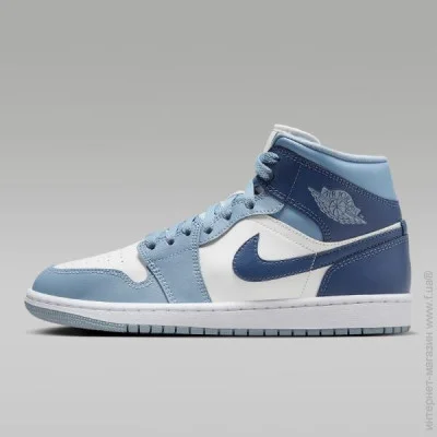    Jordan 1 Mid Shoes "Diffused Blue" (BQ6472-140-38)