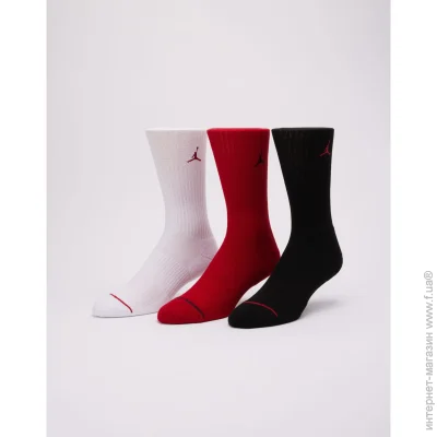  Jordan Jumpman Crew Socks 3-Pack (DX9632-918-38-42)