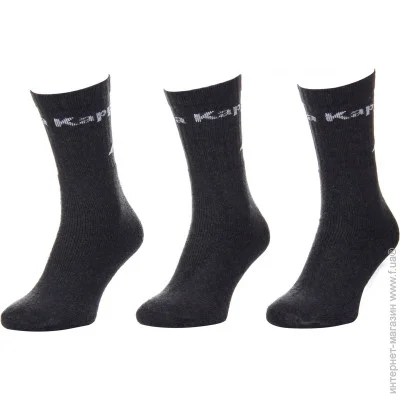 Kappa  Socks Logo Saboya 3-pack 35-38 black 304MT00-906