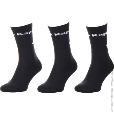 Kappa  Socks Logo Saboya 3-pack 39-42 black 304MT00-901