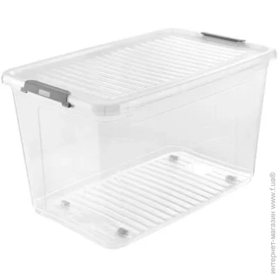 Keeeper Ящик для хранения прозрачный LEO 56 л на колесиках 355x380x590 мм Keeeper Ящик для хранения прозрачный LEO 56 л на колесиках 355x380x590 мм
