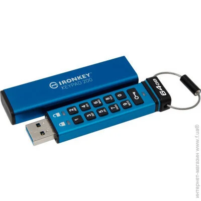  Kingston 64 GB IronKey Keypad 200 (IKKP200/64GB)