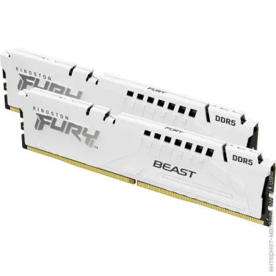   Kingston FURY 64 GB (2x32GB) DDR5 6000 MHz Beast EXPO White (KF560C36BWEK2-64)