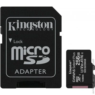  ' . . Kingston microSDXC UHS-I 100R A1 256GB class 10 + 